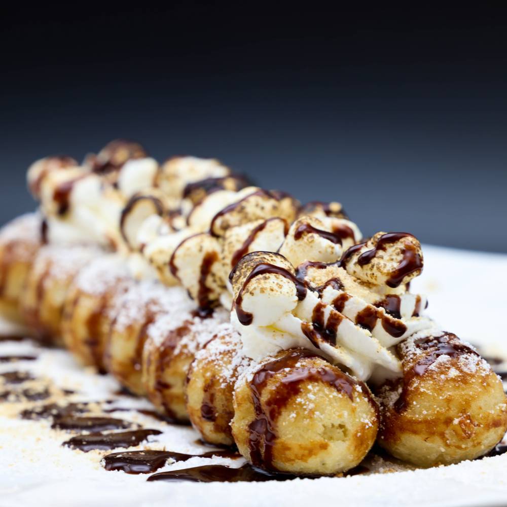 S'mores Bubble Waffle S'mores Bubble Waffle